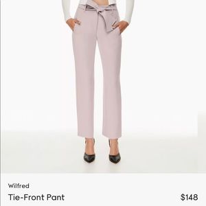 Aritzia tie front pants